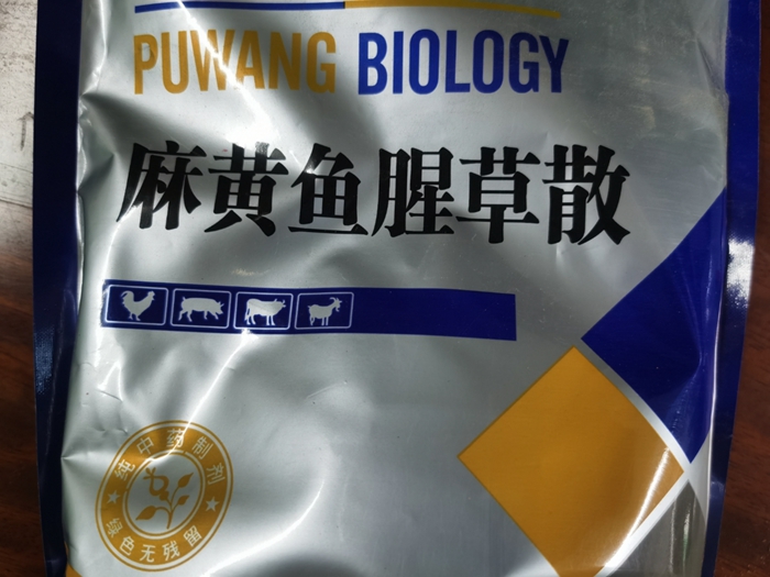 麻黃魚腥草散--肺熱咳喘、雞支原體病，胸膜肺炎與支原體混合感染