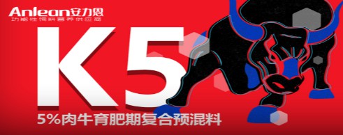 安力恩——5%肉牛育肥期復(fù)合預(yù)混料（K5），肉牛全程使用健康快長提前出欄